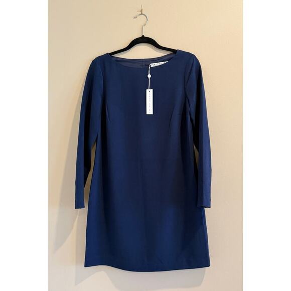 Trina Turk Lavaliere Dress Navy 2 NWT $248 - Picture 4 of 6